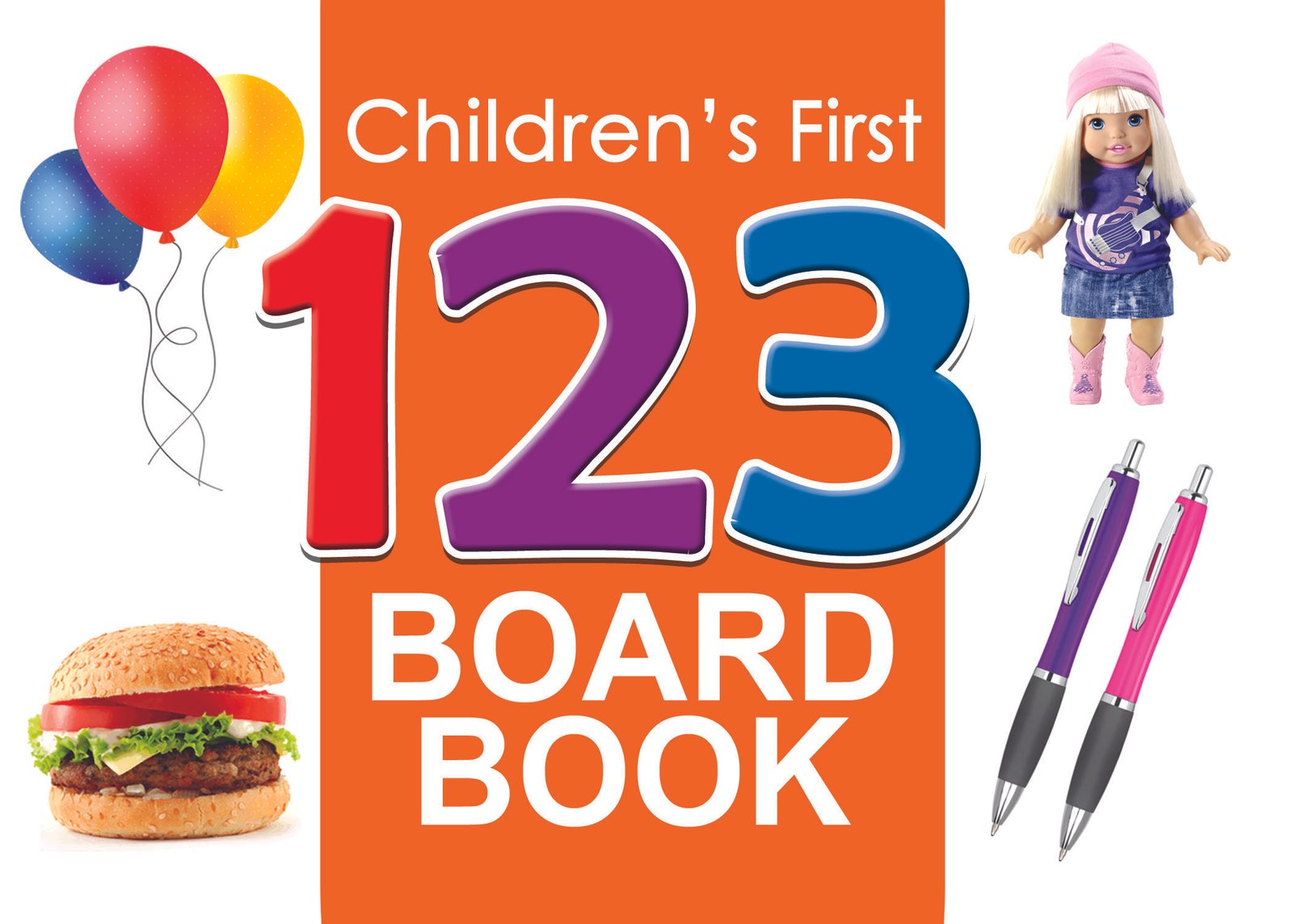 123-1 Children's First "123" Board Book - Image 1