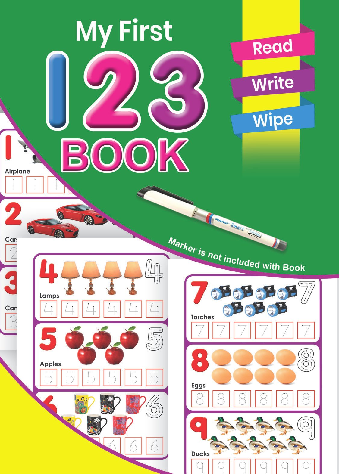 123-3 My First 123 Book ( Read Write Whipe ) - Image 1