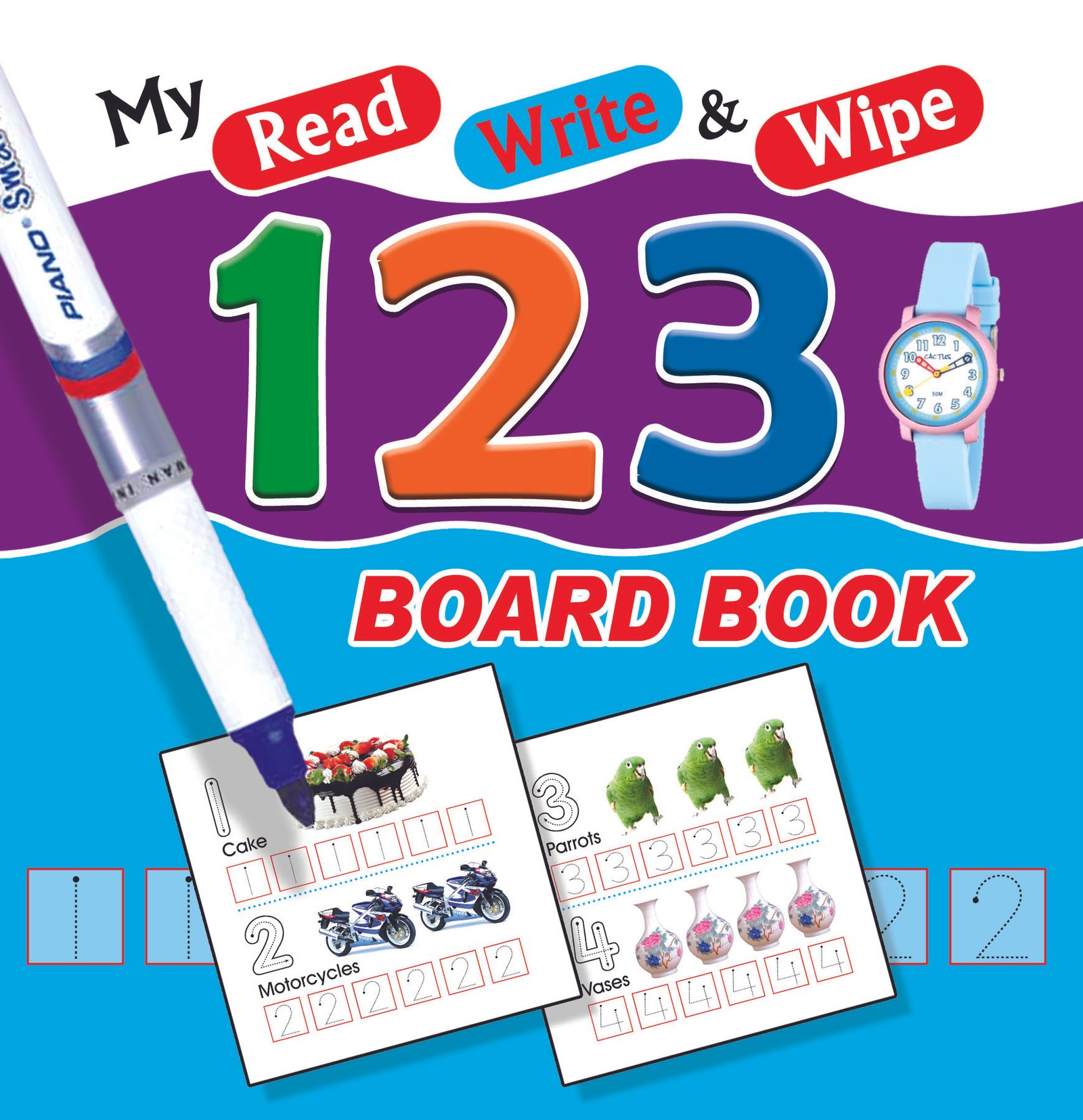 123 My Read Write & Wipe 123 Board Book - Image 1