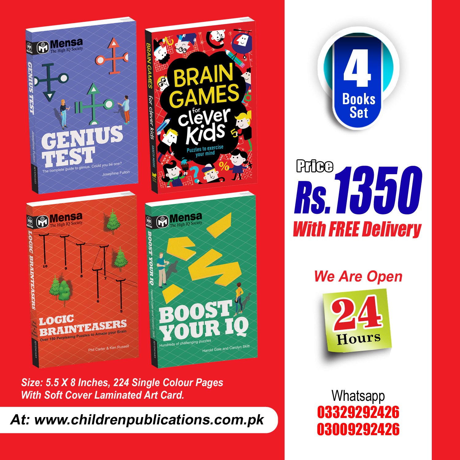 4-book-set1-copy Boost Your IQ Mensa Series 4 books - Image 1