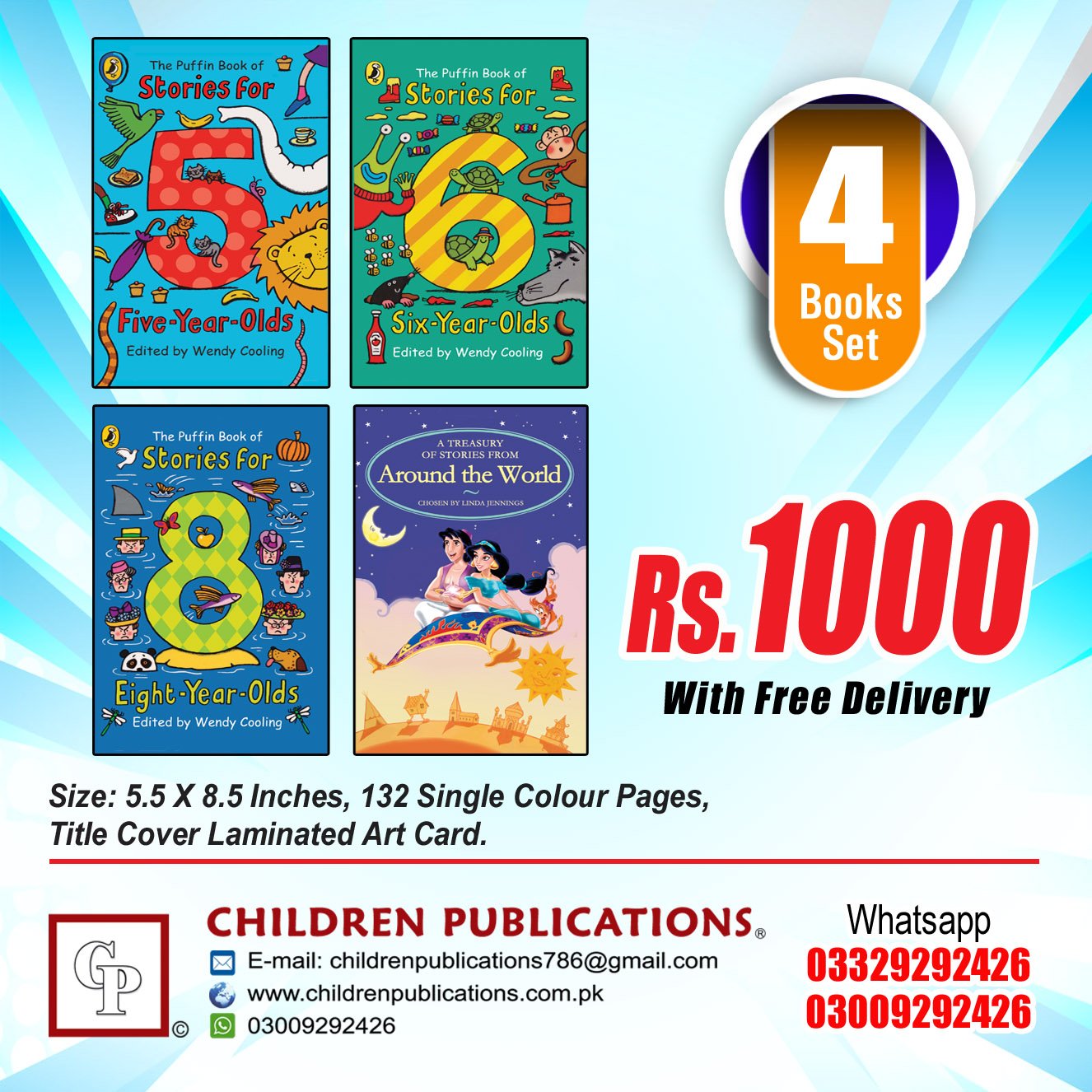4-titles-568-and-aladdin-1 Puffin 4 books - Image 1