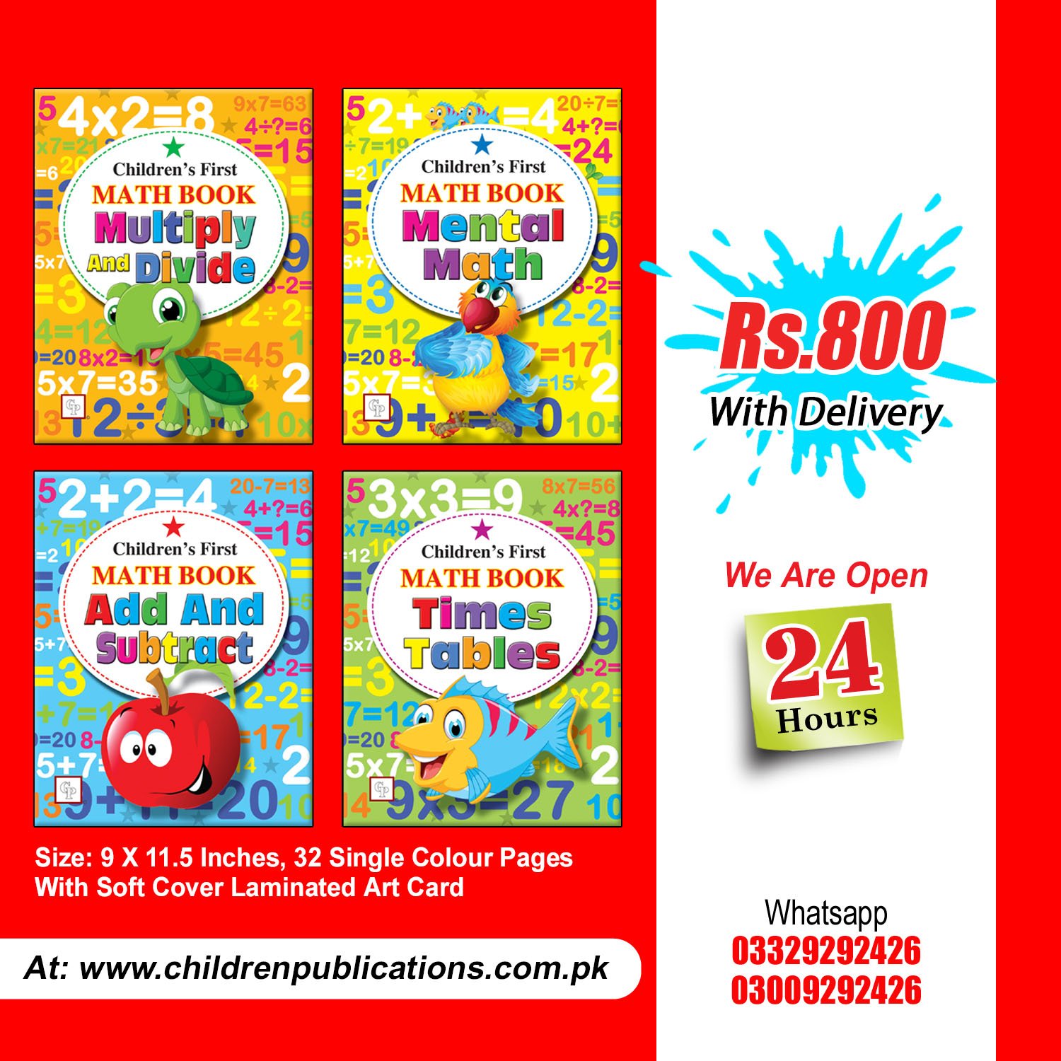 Children-First-math-Book Children's First Math Book ( 4 Book Set ) - Image 1