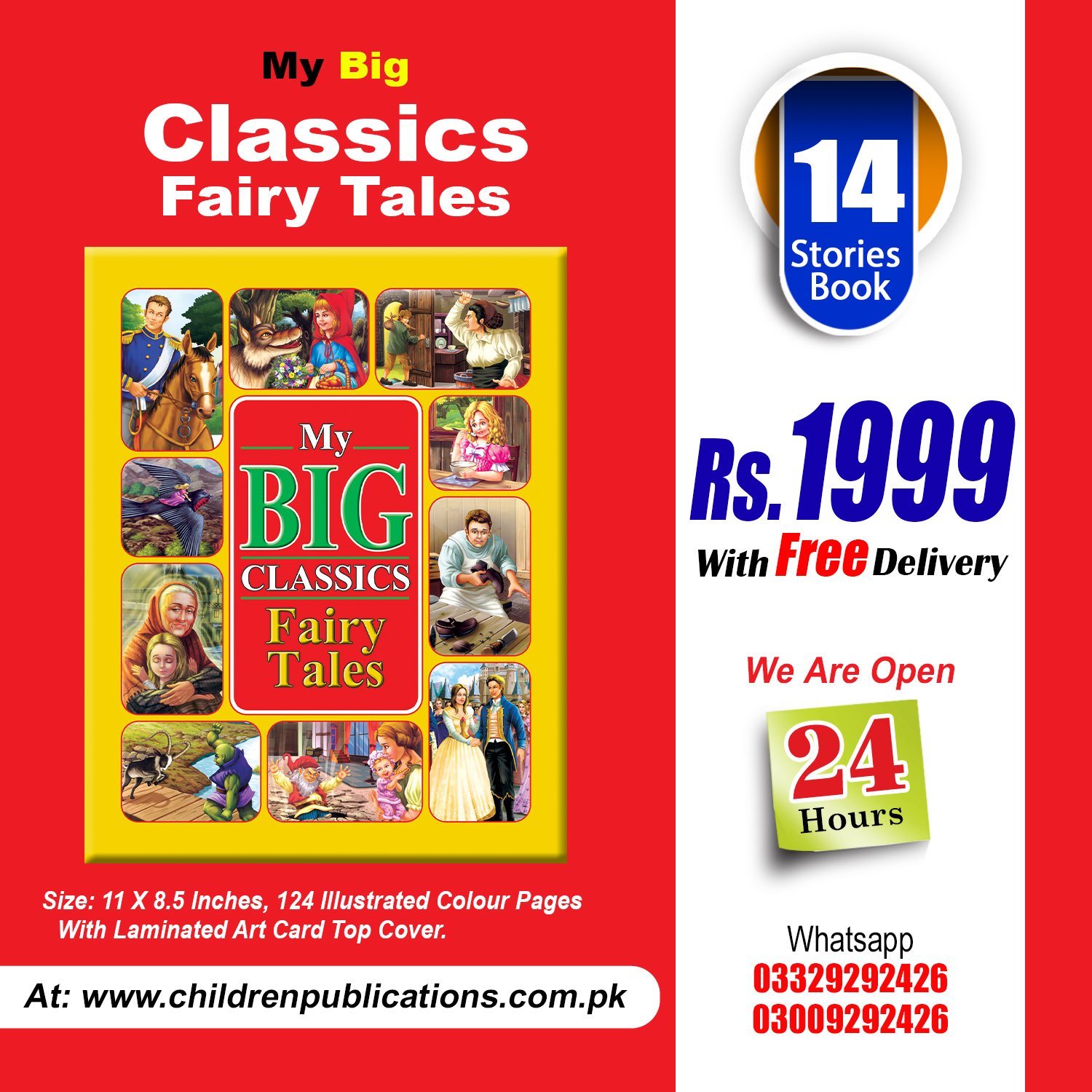 MY-Big-Classics-Fairy-Tales-14-Stories-Hard-Cover My Big Classic Fairy Tales - Image 1