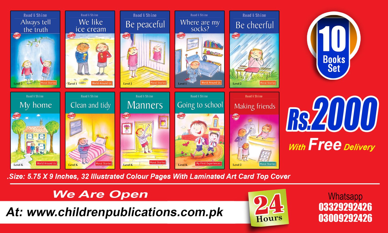 Read-And-Shine-10-books-set-1 Read and shine series - Image 1