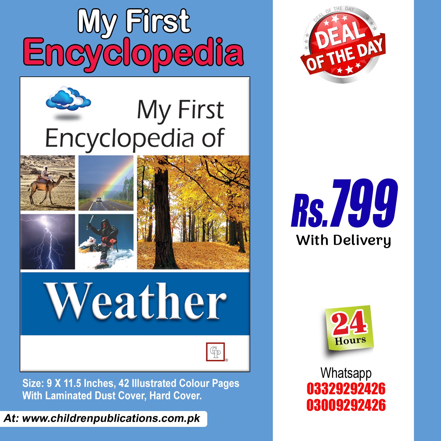 Weather-Single-encylopedia My First Encyclopedia Of Weather (Hardcover) In English - Image 1