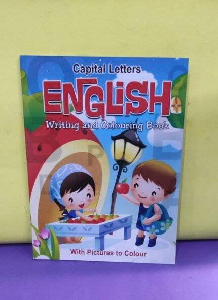 Capital Letters English Writing and Colouring Book