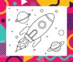 My First Copy Colouring Book Space - Image 2