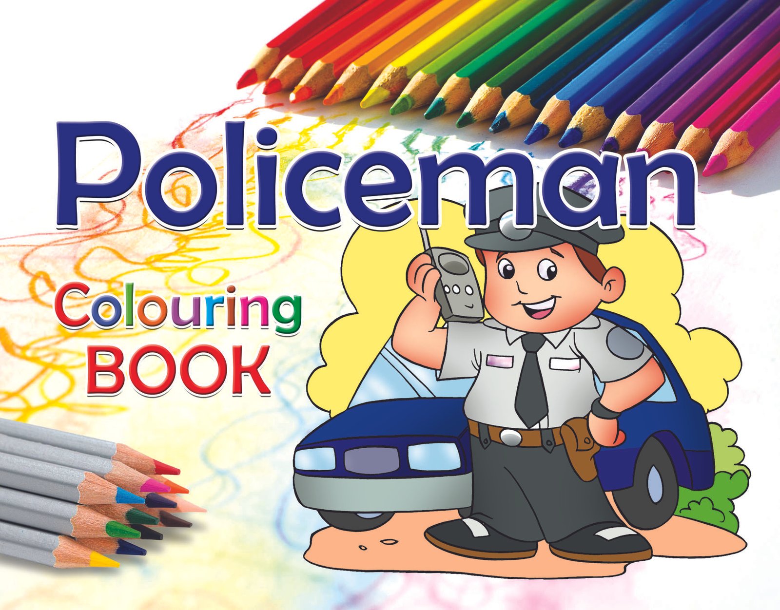 book-3-policman Policeman Coloring - Image 1