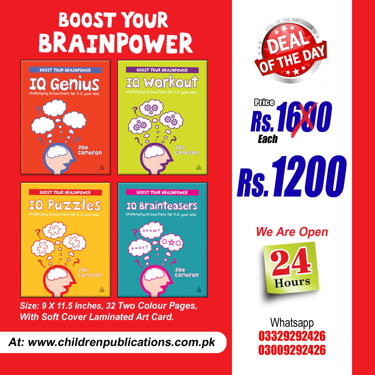 boost-your-brainpower Iq books 4 titles - Image 1