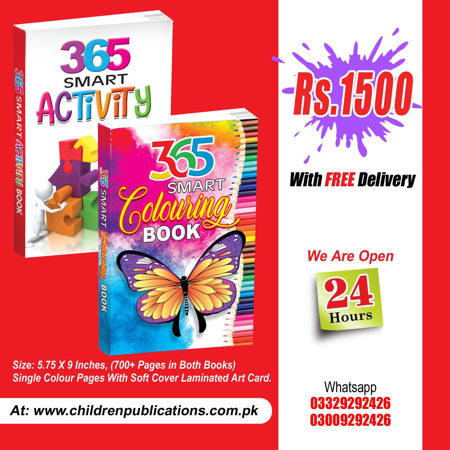 colouring-and-activity-book-1 365 Smart Colouring And Activity book - Image 1