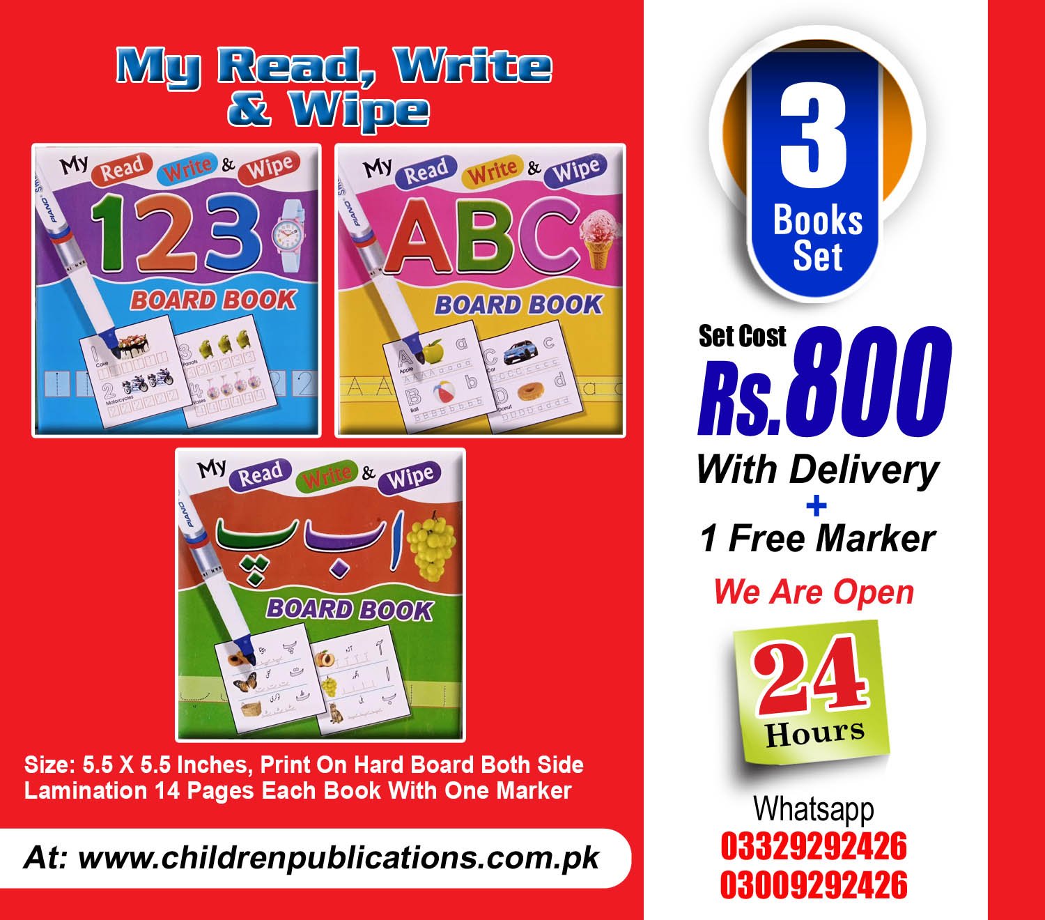 my-Read-write-wipe-Board-Book-copy-2 My Read Write & Wipe Board Book Set - Image 1