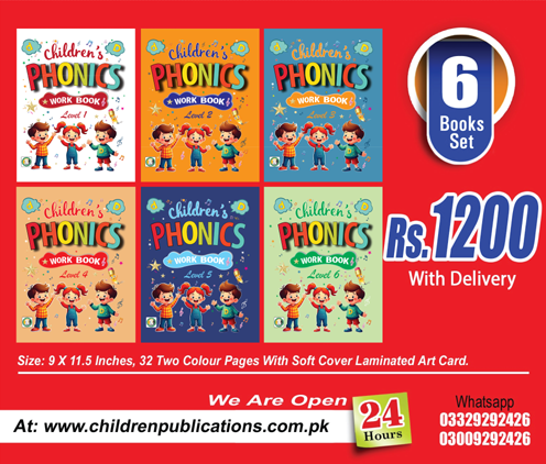 phonics Children Phonic Work Book ( 6 Books set ) - Image 1