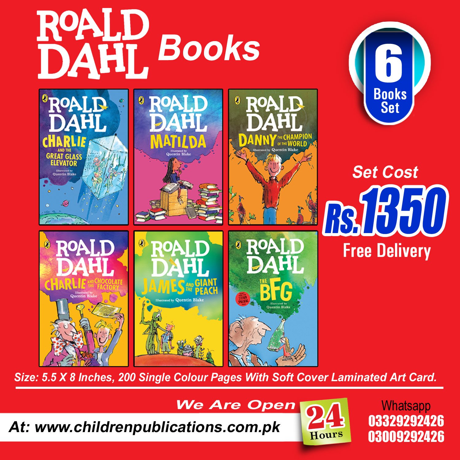 roald-dahl-21-copy Roald Dahl 6 books - Image 1