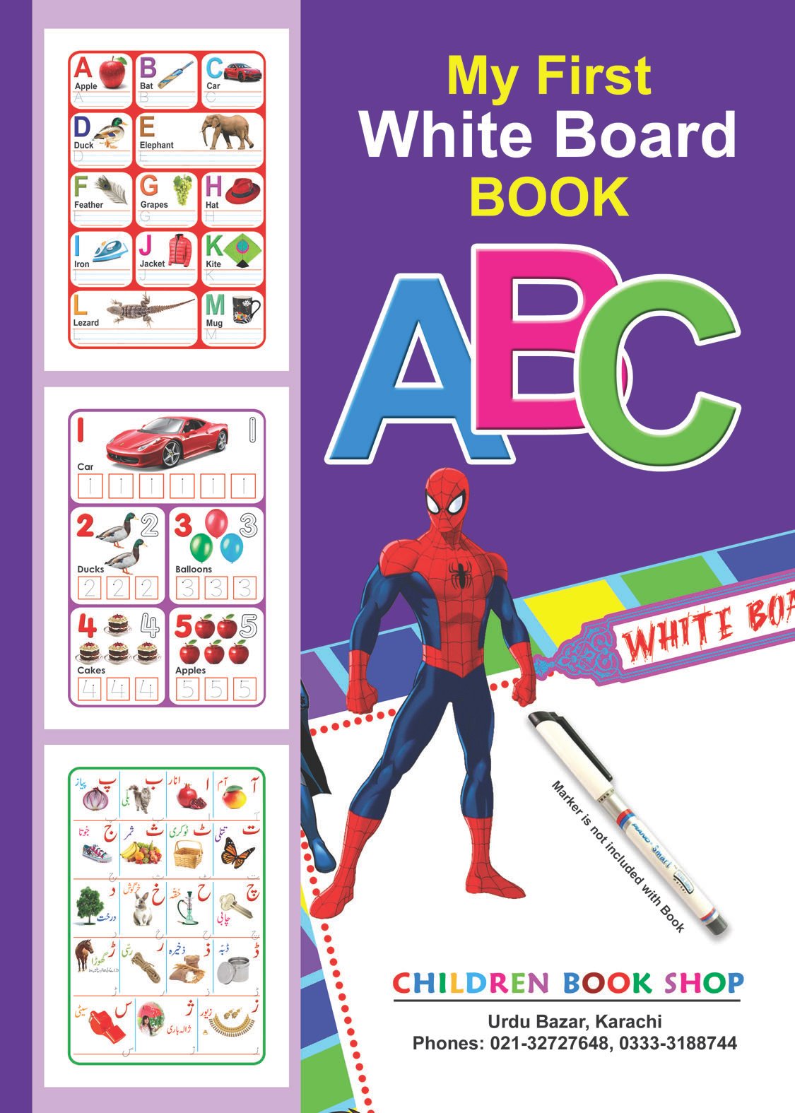title-white-board-ABC-capital My First White Book ABC ( Read Write Whipe ) - Image 1