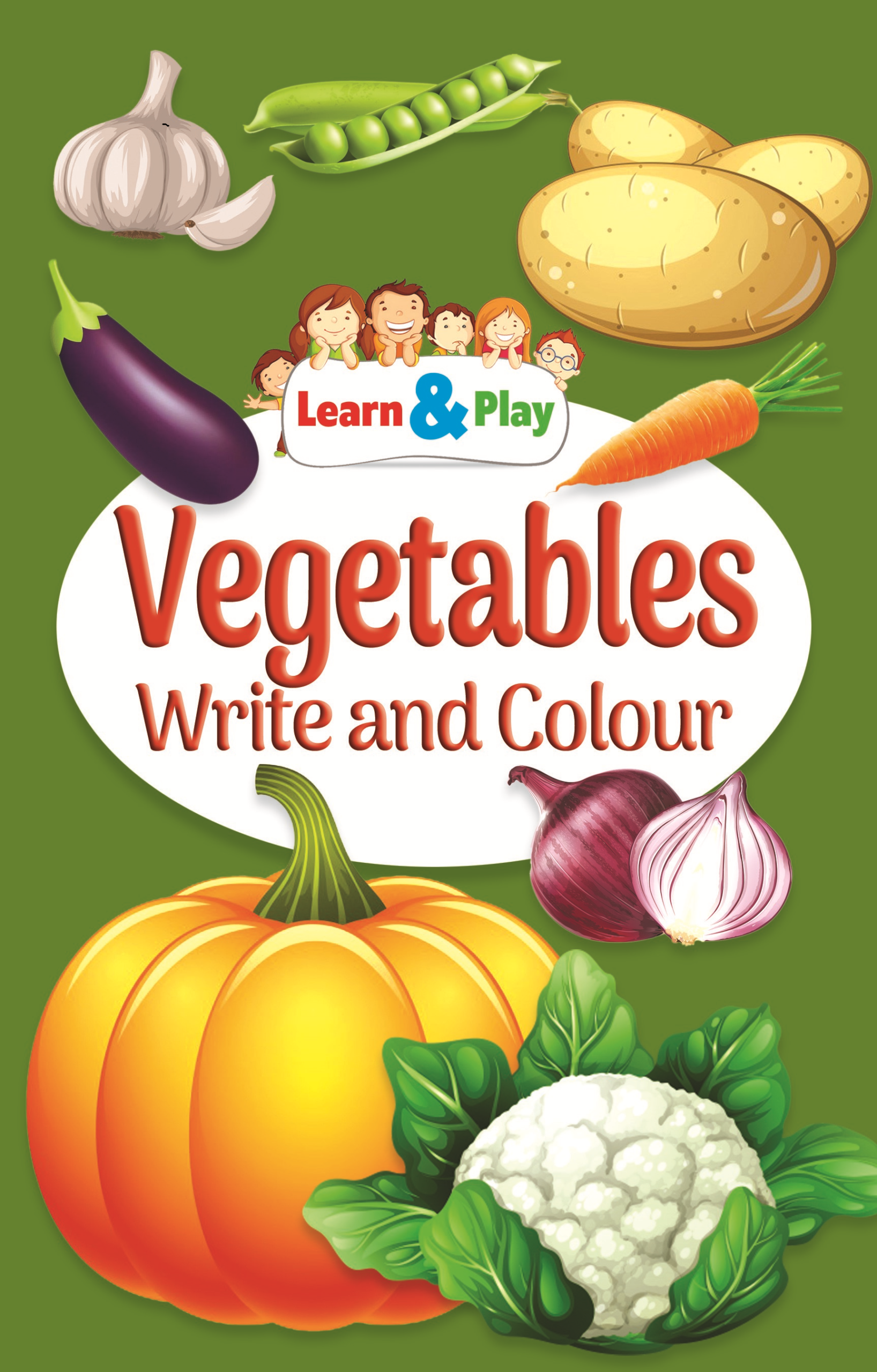 vegetables-copy-scaled Vegetables Write & Colour ( Pre Primary Activity Book ) - Image 1