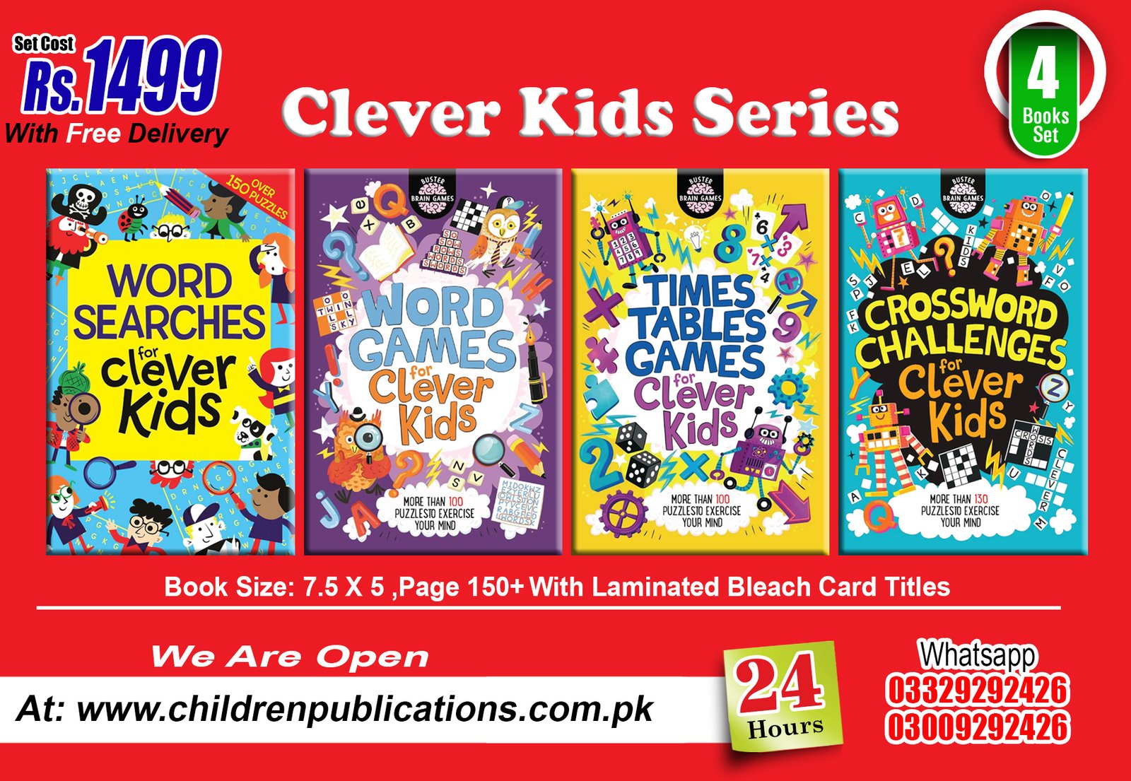 Clever-Kids-Series-4-Books.jpg Clever Kids Series ( 4 Books ) - Image 1
