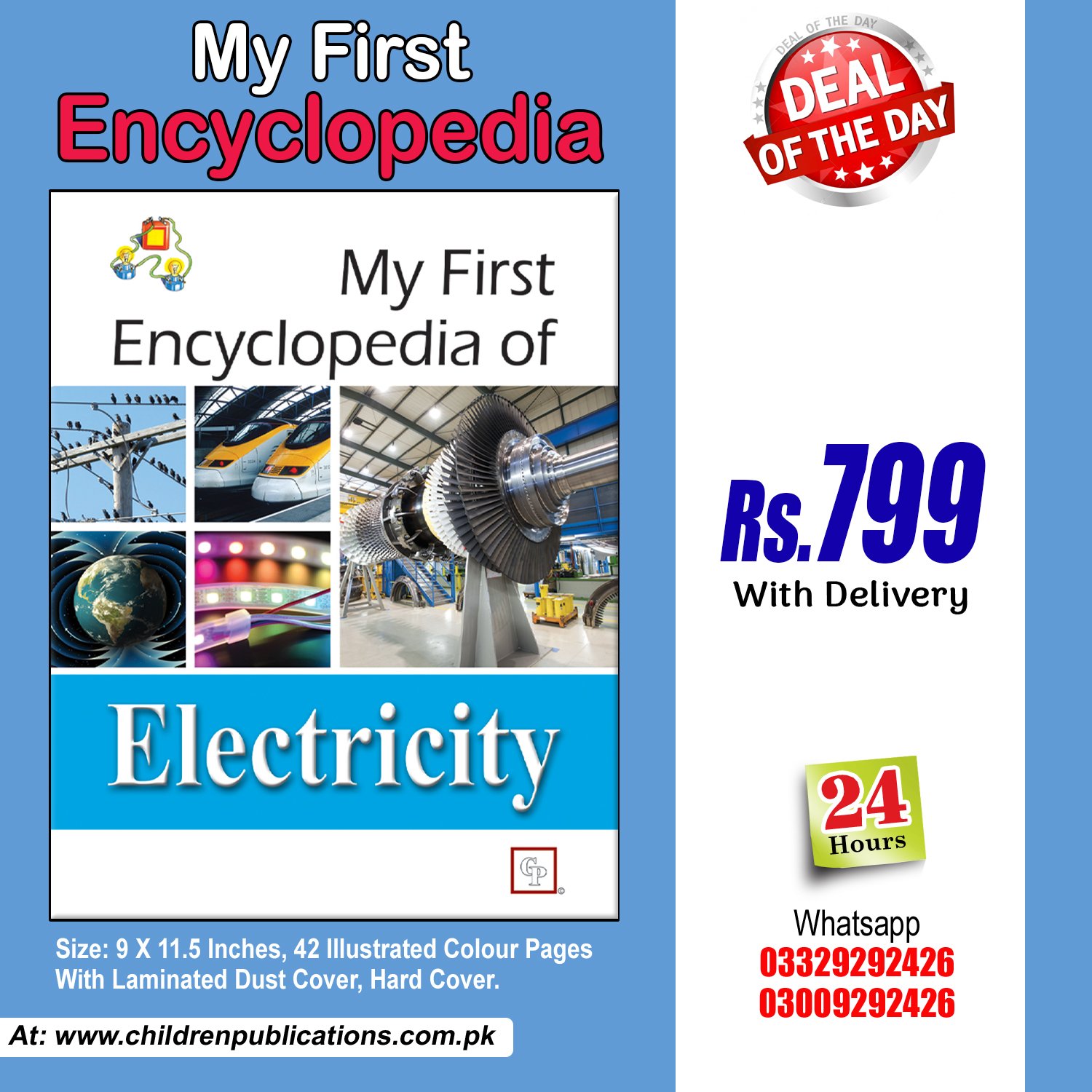 ELectrcity-Single-encylopedia-1.jpg My first Encyclopedia Of Electricity (Hardcover) In English - Image 1