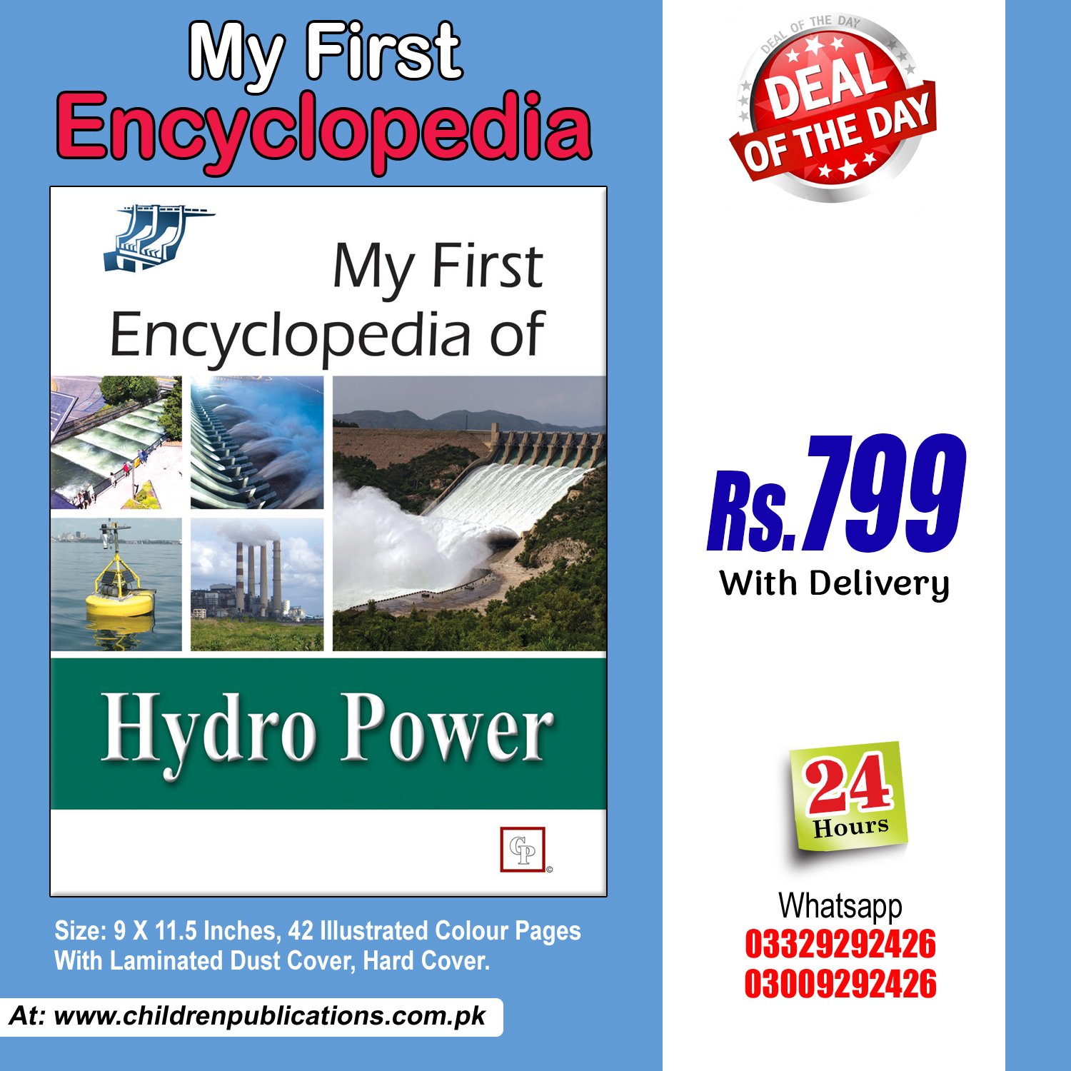 Hydro-Power-encylopedia-1.jpg My first Encyclopedia Hydro Power (Hardcover) In English - Image 1