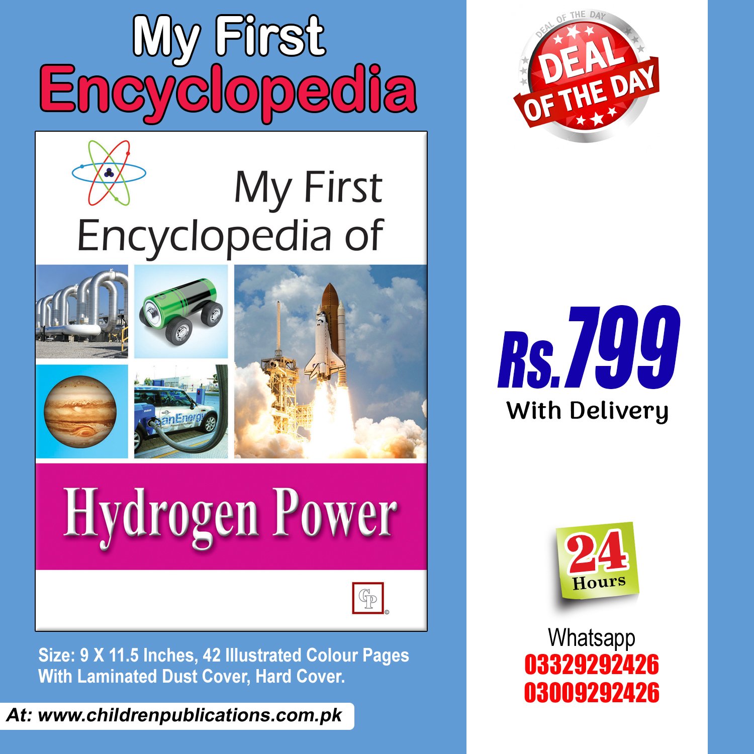 Hydrogen-Power-encylopedia-1.jpg My first Encyclopedia Of Hydrogen Power (Hardcover) In English - Image 1