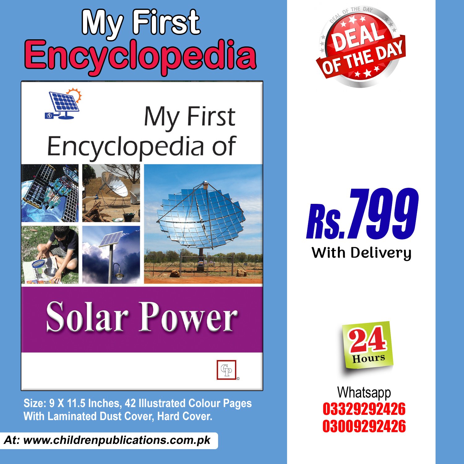 Solar-Power-Single-encylopedia-1.jpg My First Encyclopedia Of Solar Power (Hardcover) In English - Image 1