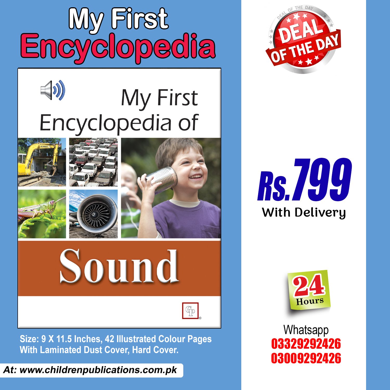 Sound-Single-encylopedia-1.jpg My First Encyclopedia Of Sound (Hardcover) In English - Image 1
